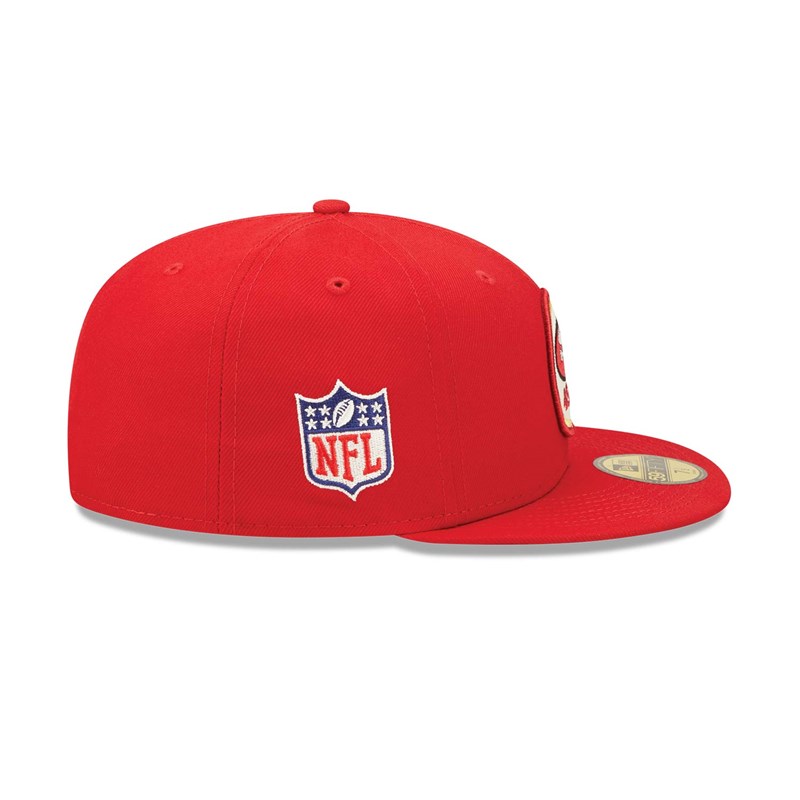 59fifty New Era San Francisco 49ers NFL Sideline 2022 Fitted Gorras Rojos | WZ3465091