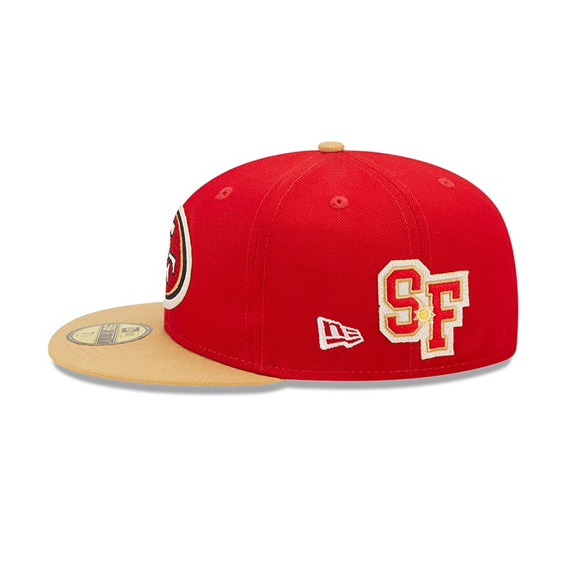 59fifty New Era San Francisco 49ers Ne Letterman Fitted Gorras Rojos | GK2691708