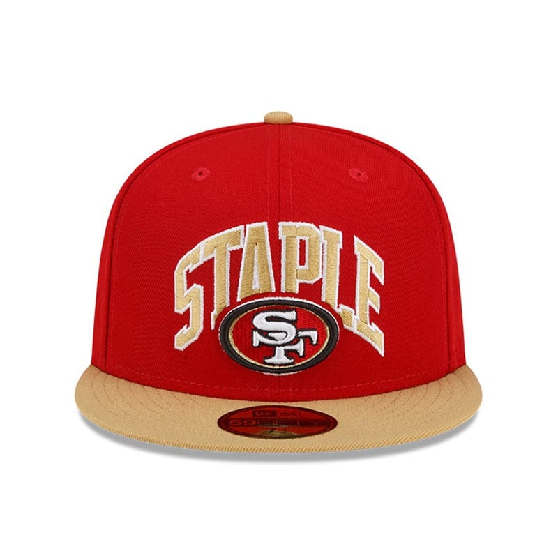 59fifty New Era San Francisco 49ers X Staple Fitted Gorras Rojos | VT7329546