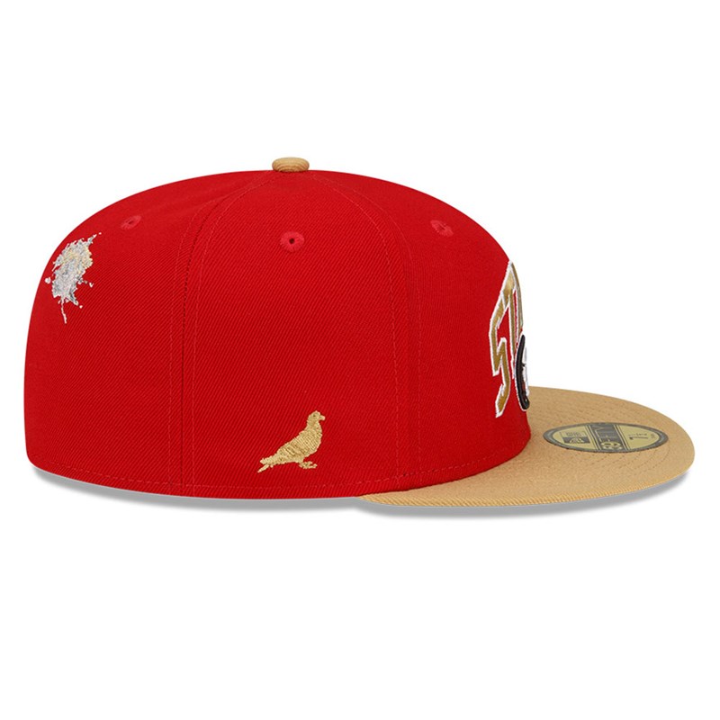 59fifty New Era San Francisco 49ers X Staple Fitted Gorras Rojos | VT7329546