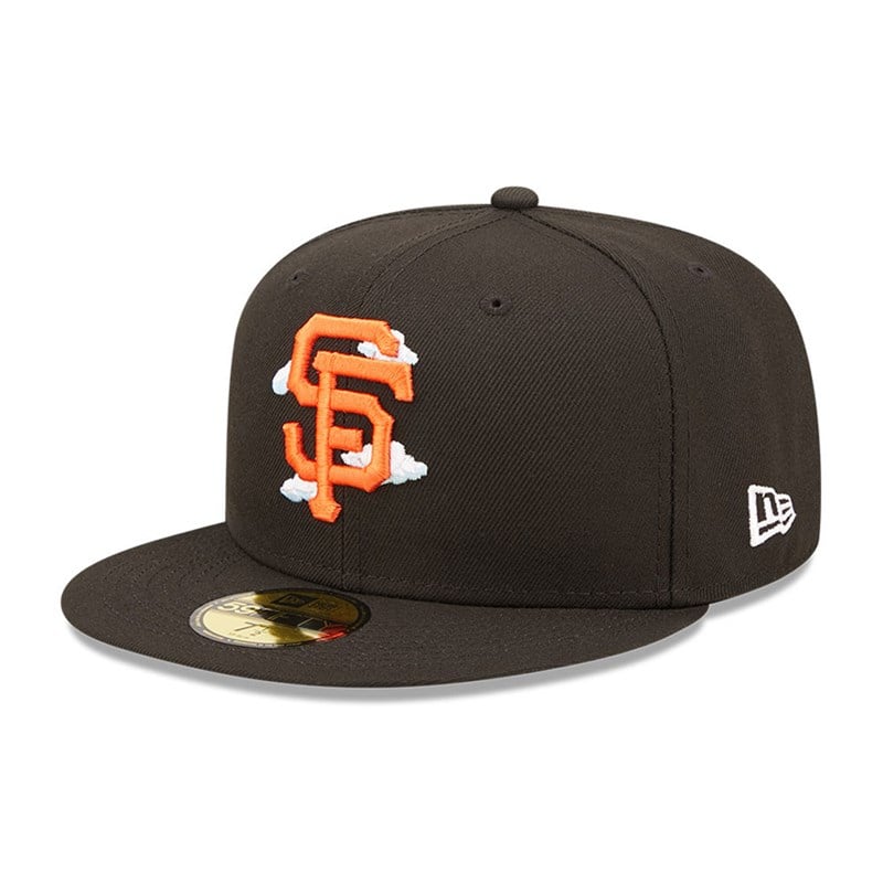 59fifty New Era San Francisco Giants Comic Cloud Fitted Gorras Negros | PC4869053