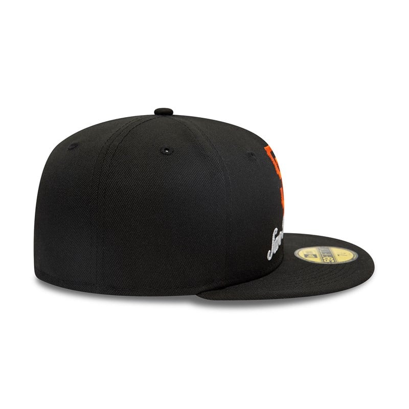 59fifty New Era San Francisco Giants Dual Logo Fitted Gorras Negros | NV7520861