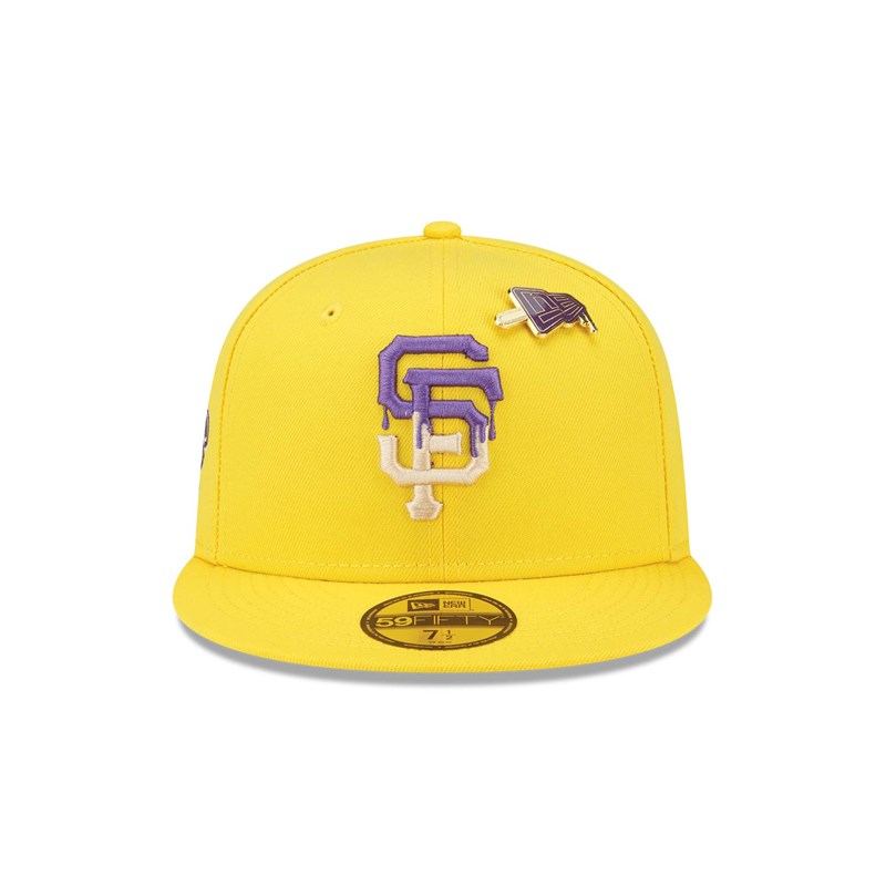 59fifty New Era San Francisco Giants Icy Pop Fitted Gorras Amarillos | EF7230169