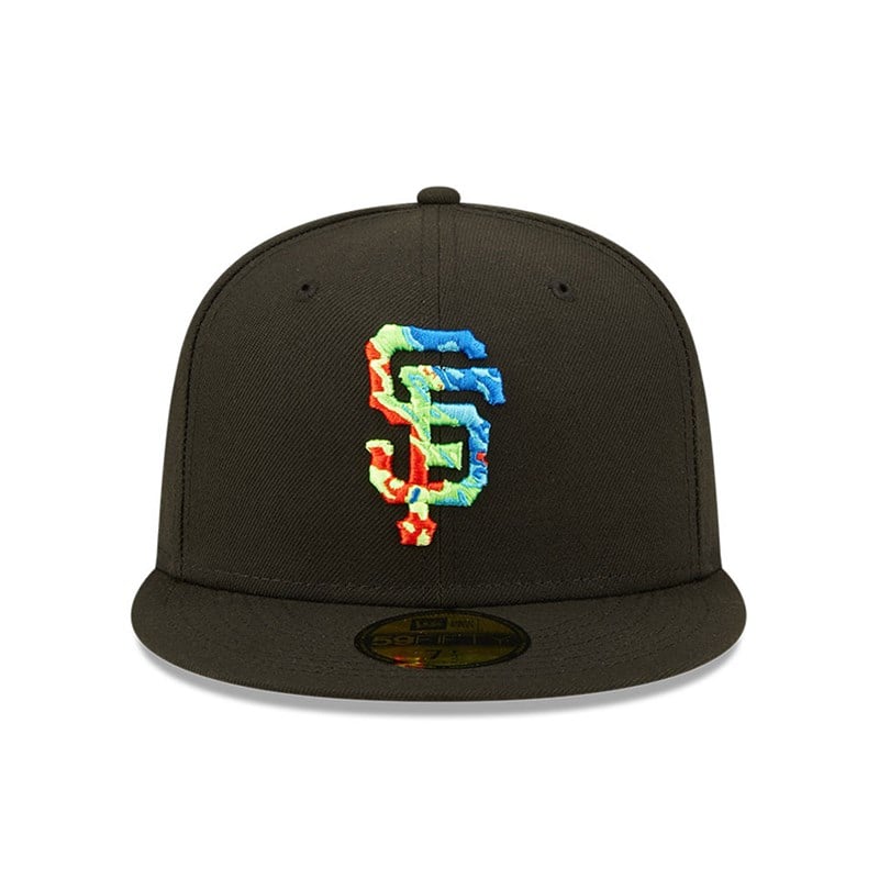 59fifty New Era San Francisco Giants Infrared Fitted Gorras Negros | SE0812567