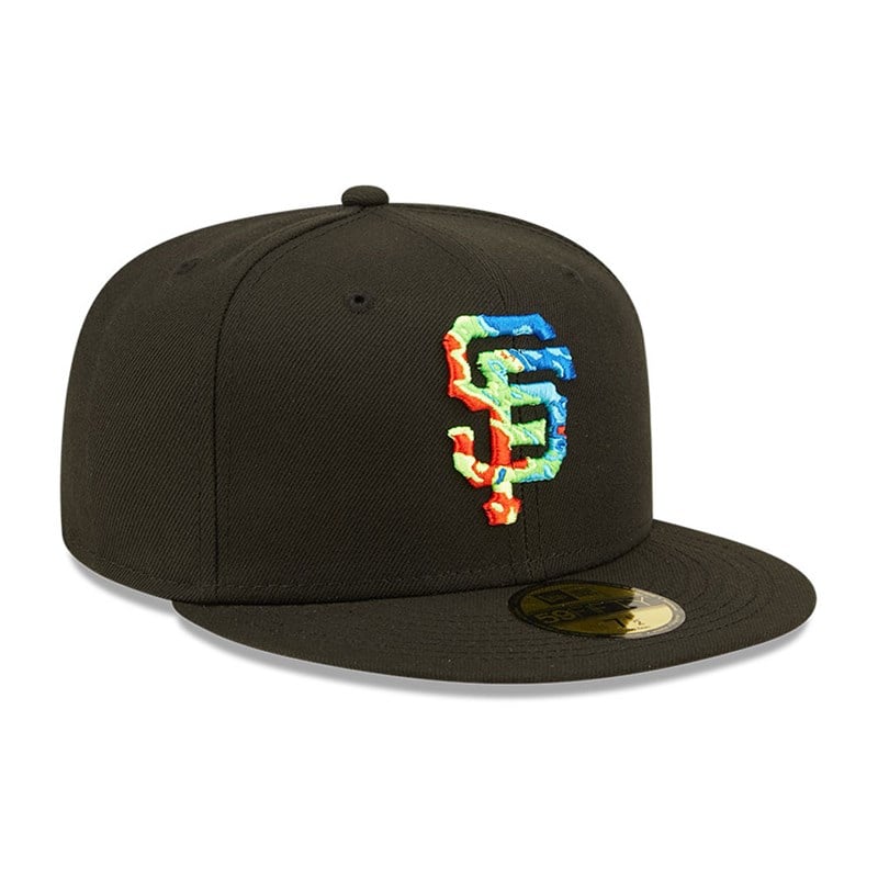 59fifty New Era San Francisco Giants Infrared Fitted Gorras Negros | SE0812567