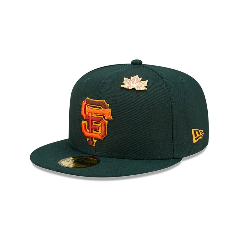 59fifty New Era San Francisco Giants Leafy Fitted Gorras Verdes | ZH9154726