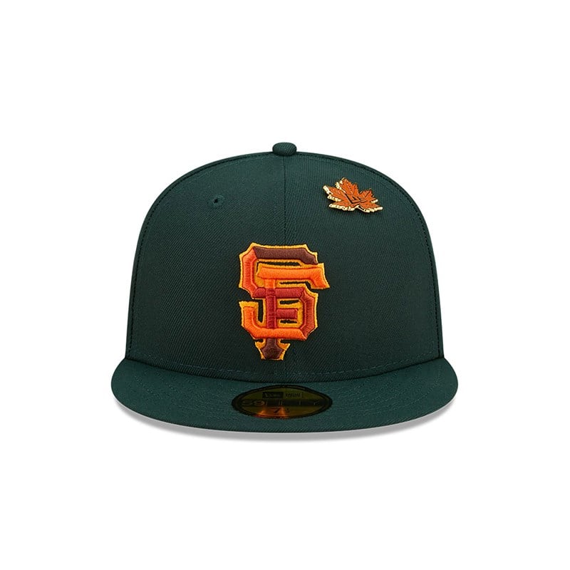 59fifty New Era San Francisco Giants Leafy Fitted Gorras Verdes | ZH9154726