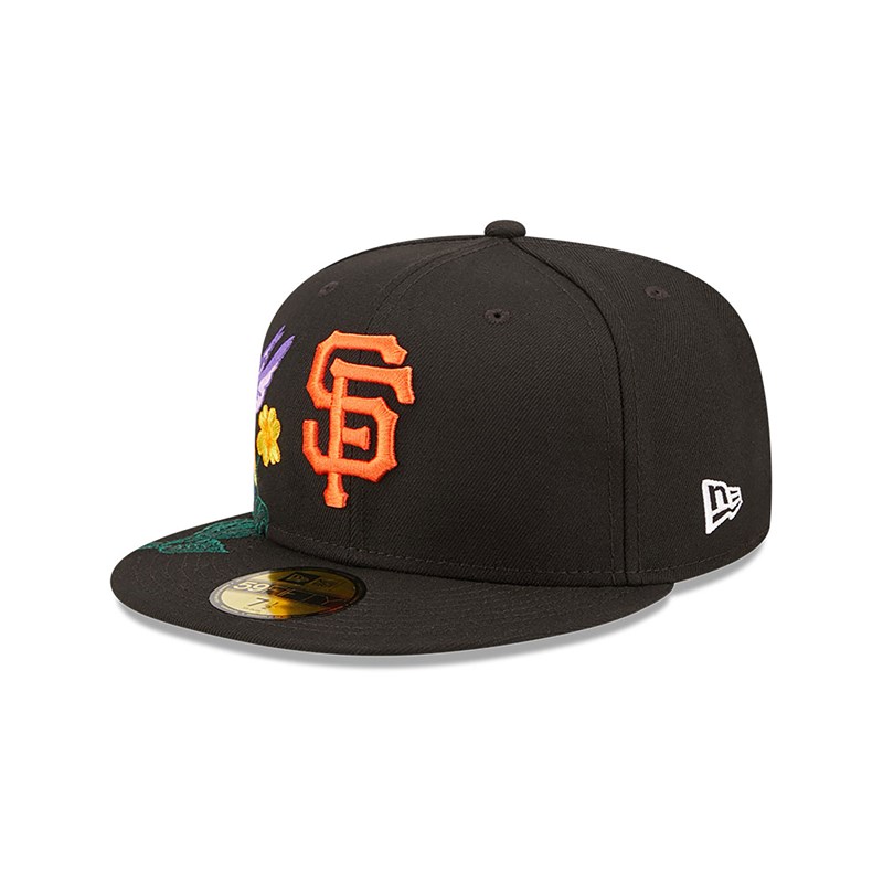 59fifty New Era San Francisco Giants MLB Blooming Fitted Gorras Negros | AO6745280