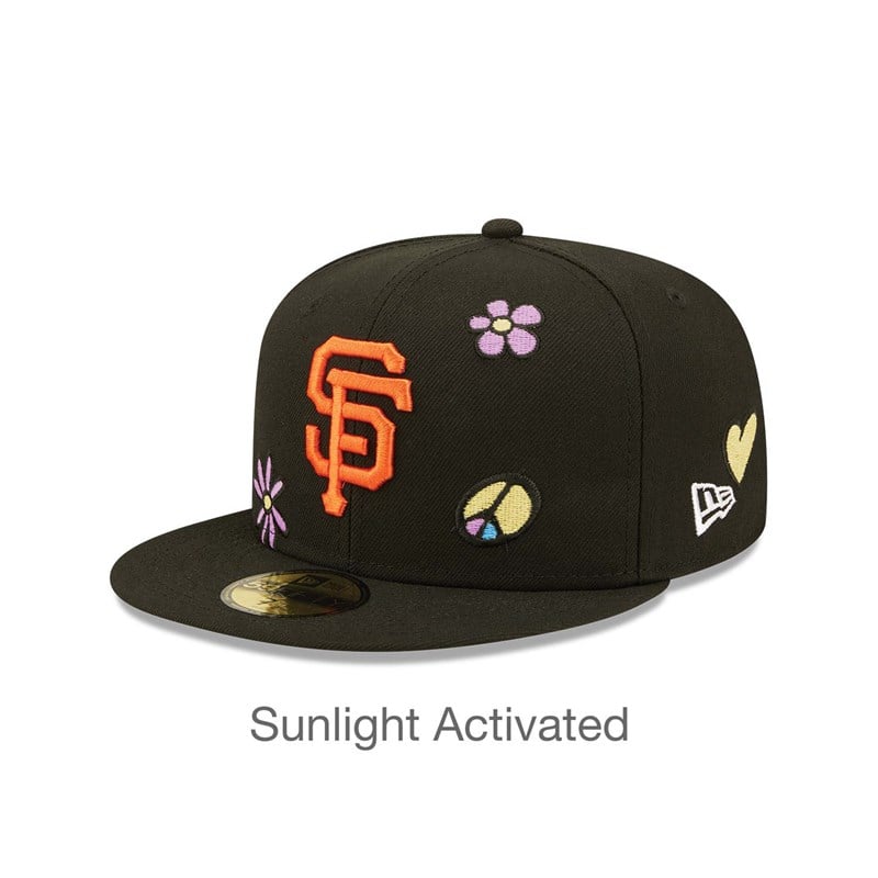 59fifty New Era San Francisco Giants MLB Sunlight Pop Gorras Negros | XV5472890