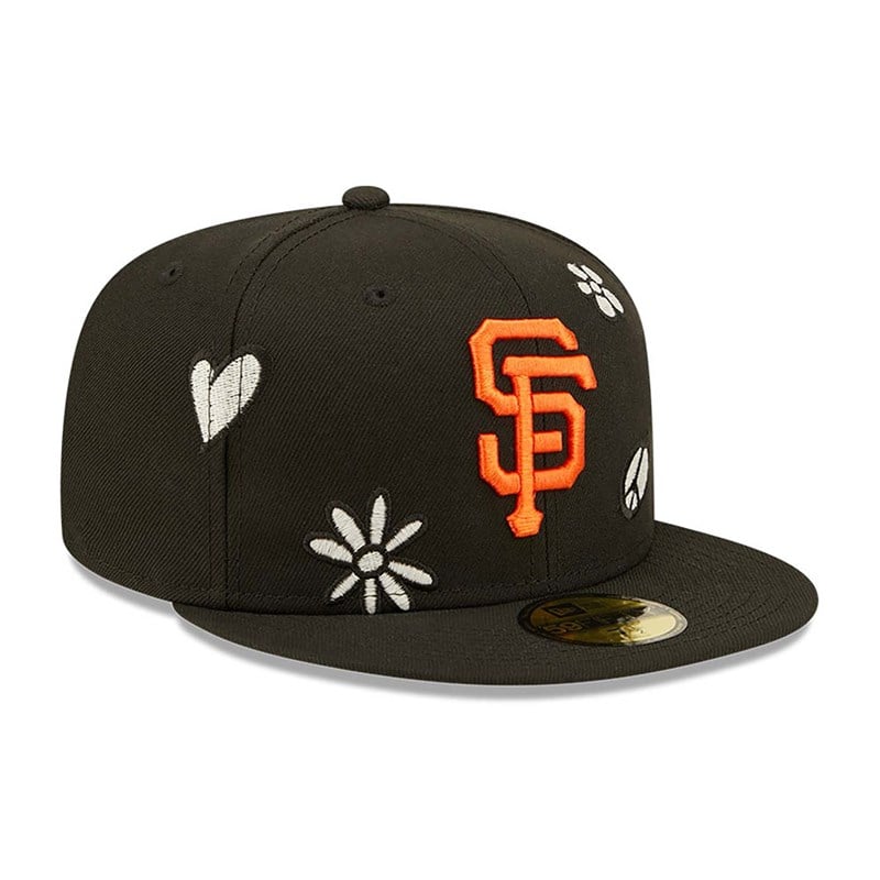 59fifty New Era San Francisco Giants MLB Sunlight Pop Gorras Negros | XV5472890