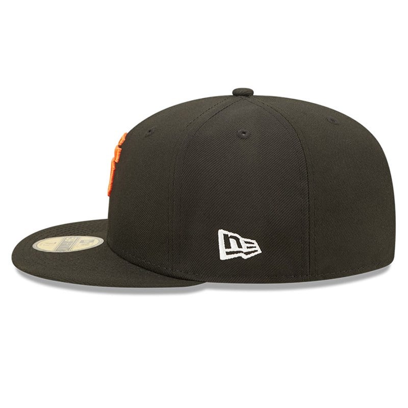 59fifty New Era San Francisco Giants MLB Side Split Fitted Gorras Negros | ZN0785143