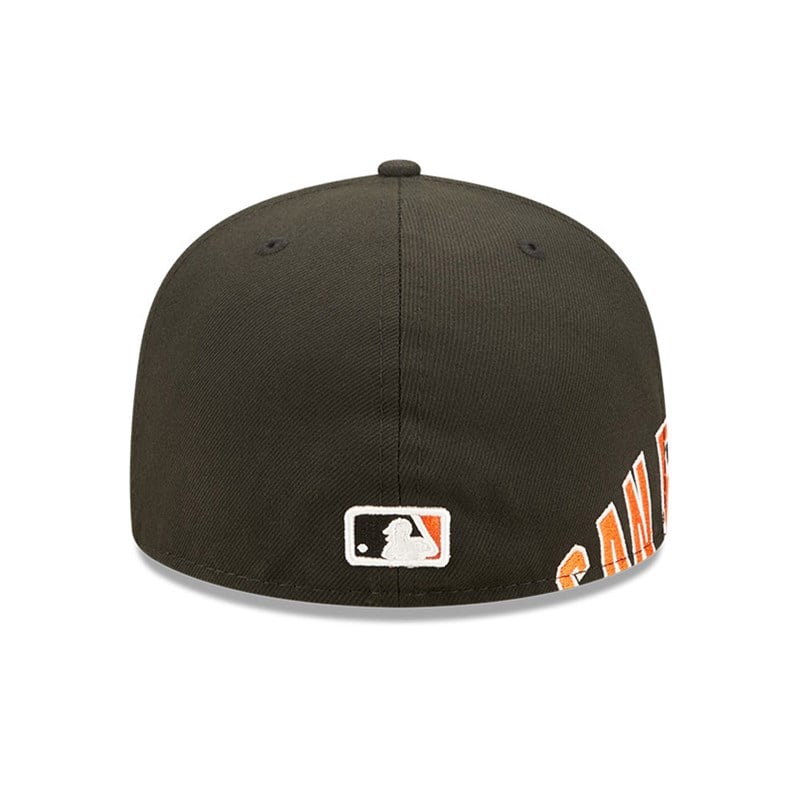 59fifty New Era San Francisco Giants MLB Side Split Fitted Gorras Negros | ZN0785143