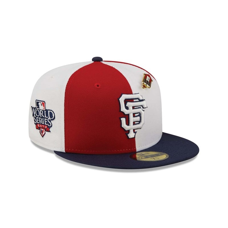 59fifty New Era San Francisco Giants Pinwheel Americana Fitted Gorras Rojos | CO5032918