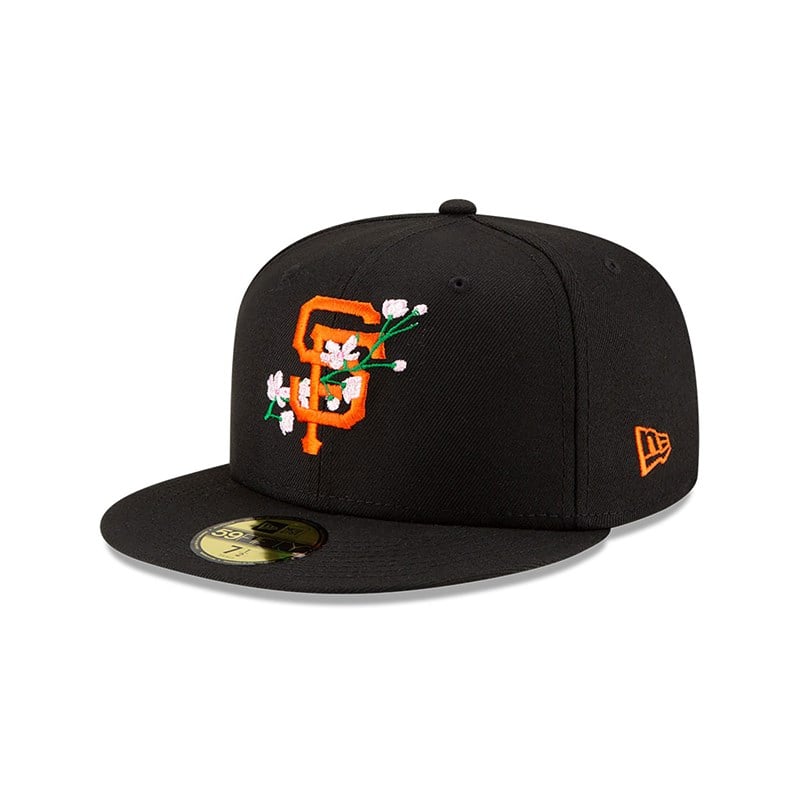 59fifty New Era San Francisco Giants Side Patch Bloom Fitted Gorras Negros | XC2348975