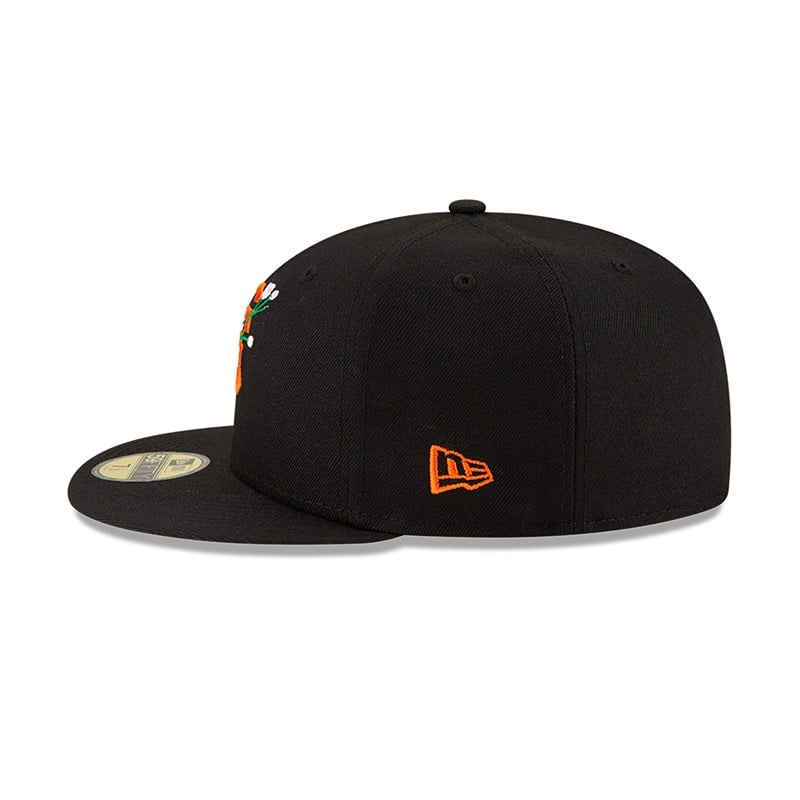 59fifty New Era San Francisco Giants Side Patch Bloom Fitted Gorras Negros | XC2348975