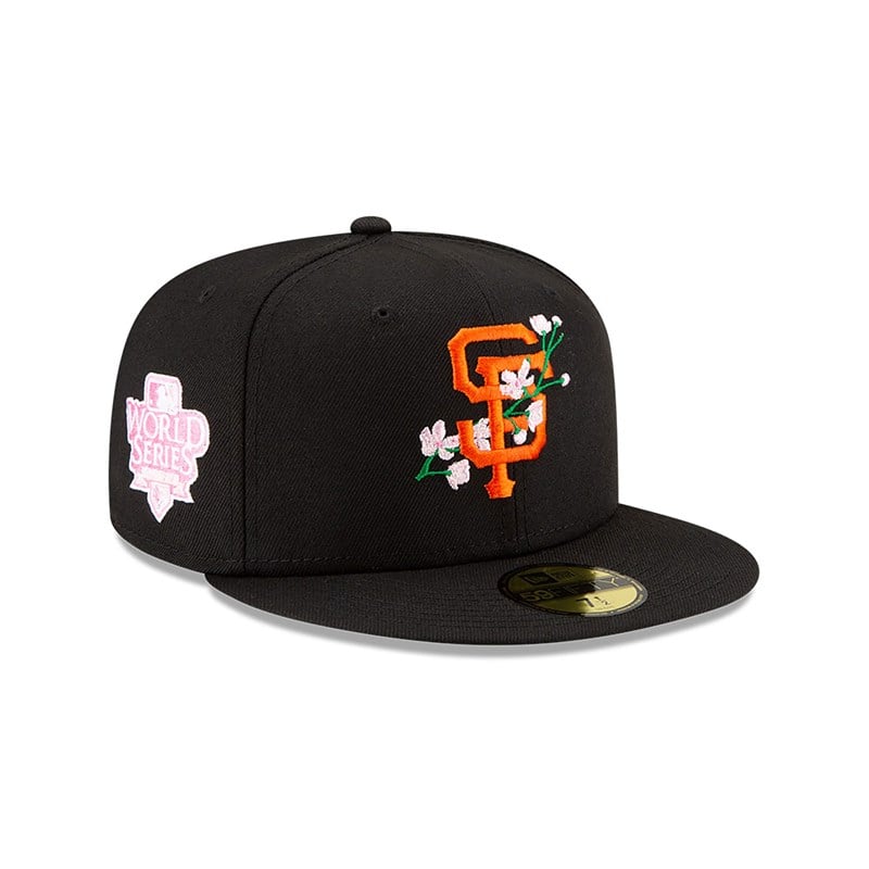 59fifty New Era San Francisco Giants Side Patch Bloom Fitted Gorras Negros | XC2348975