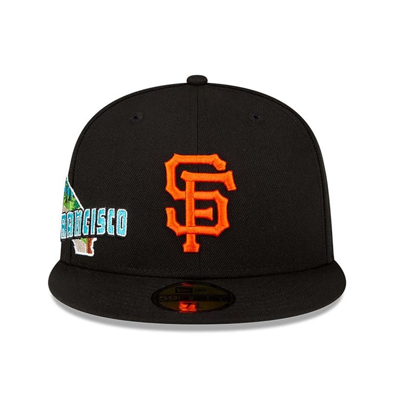 59fifty New Era San Francisco Giants Stateview Fitted Gorras Negros | TX2940176