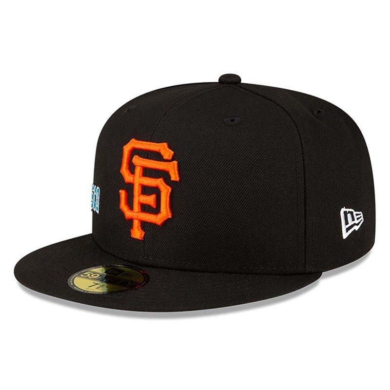 59fifty New Era San Francisco Giants Stateview Fitted Gorras Negros | TX2940176