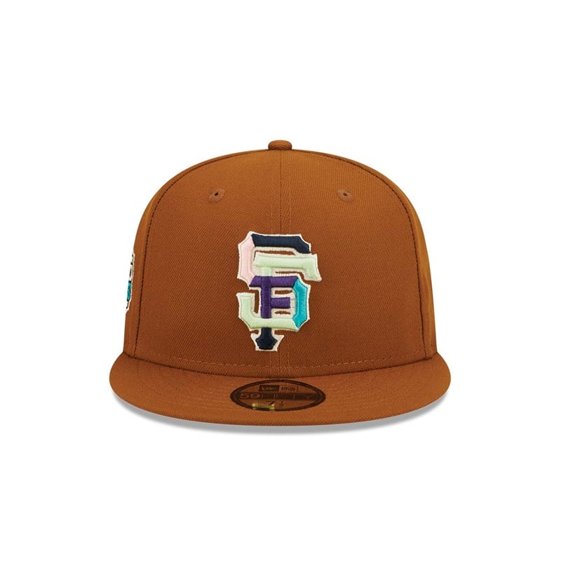 59fifty New Era San Francisco Giants Vintage Floral Gorras Marrom | IA6410728