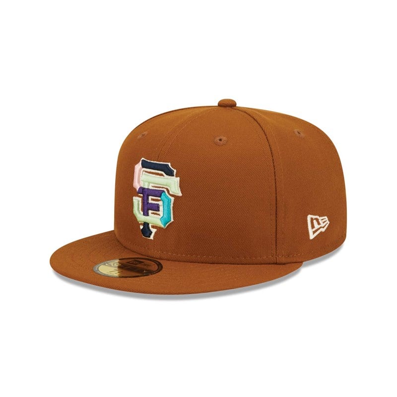 59fifty New Era San Francisco Giants Vintage Floral Gorras Marrom | IA6410728