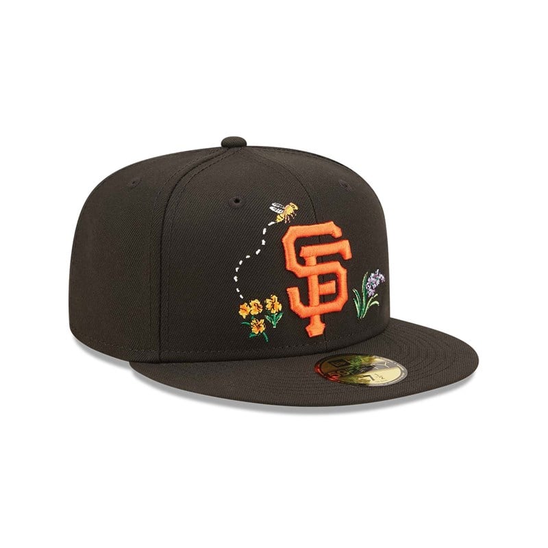 59fifty New Era San Francisco Giants Watercolour Floral Gorras Negros | JA8053791