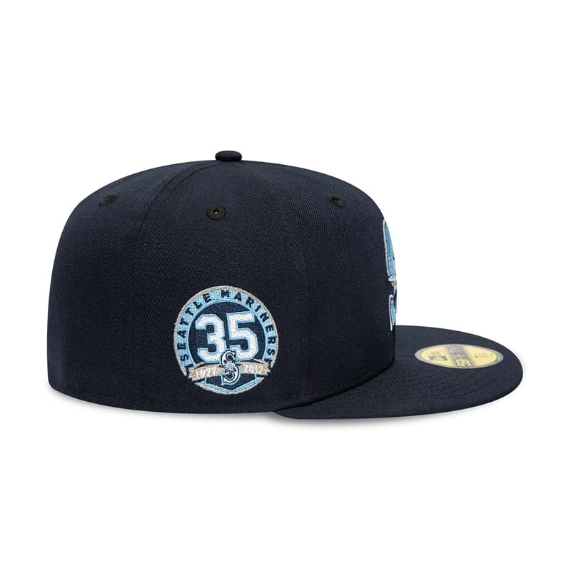 59fifty New Era Seattle Mariners 35 Years Fitted Gorras Azules | DV8514602