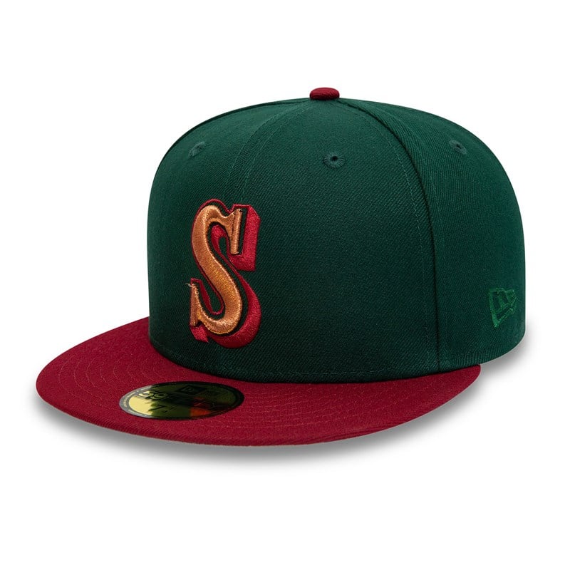 59fifty New Era Seattle Mariners 35 Years Fitted Gorras Verdes | YL2618950