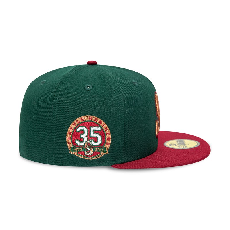 59fifty New Era Seattle Mariners 35 Years Fitted Gorras Verdes | YL2618950