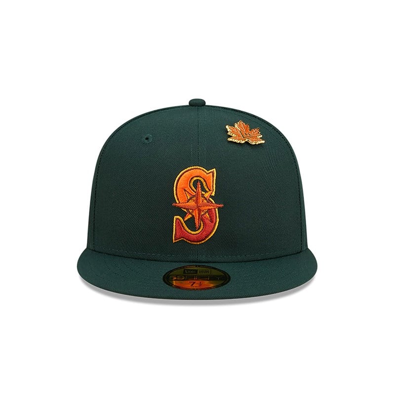 59fifty New Era Seattle Mariners Leafy Fitted Gorras Verdes | RA4915832