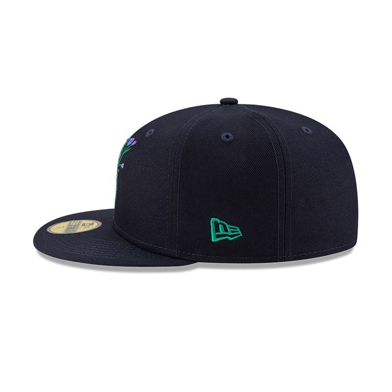 59fifty New Era Seattle Mariners Side Patch Bloom Fitted Gorras Azules | QR5624937