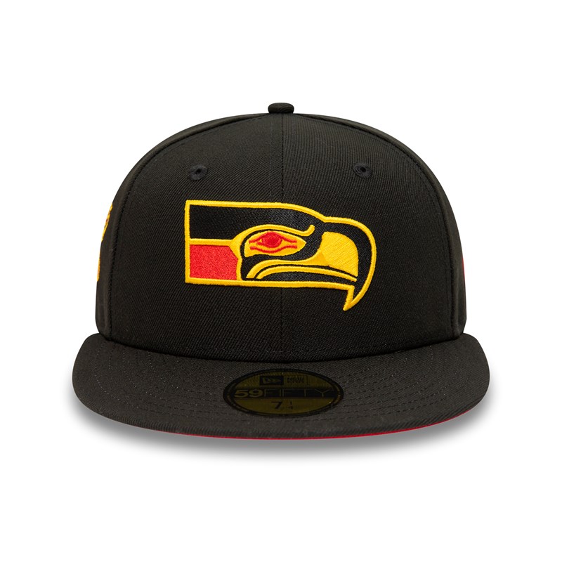 59fifty New Era Seattle Seahawks Fitted Gorras Negros | PY5692018