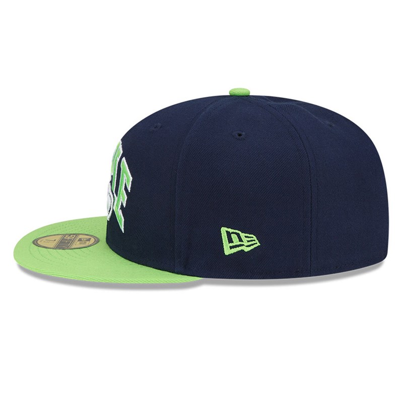 59fifty New Era Seattle Seahawks X Staple Fitted Gorras Azules | OV4789561