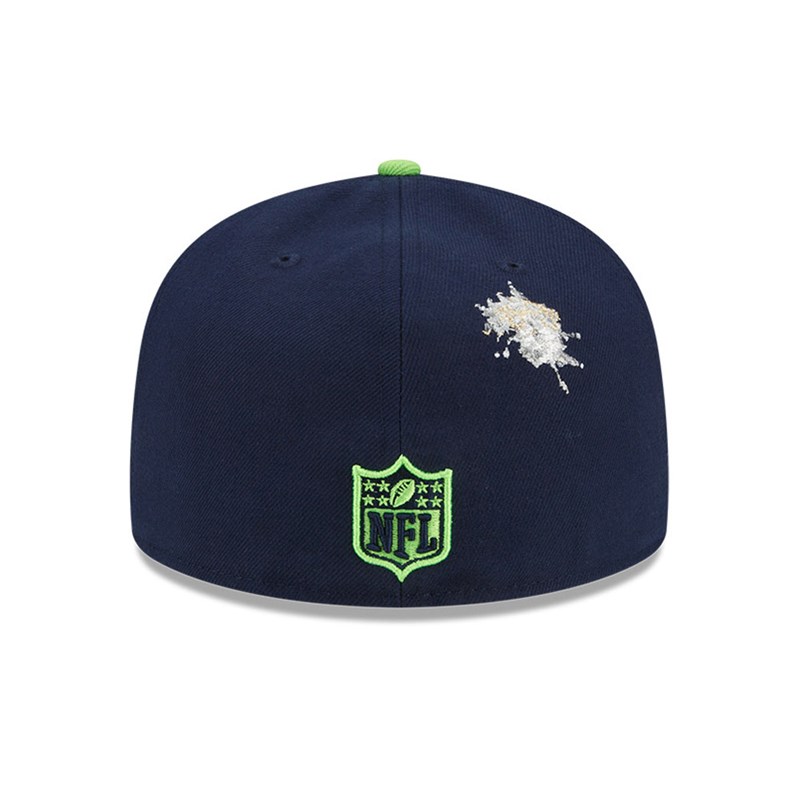 59fifty New Era Seattle Seahawks X Staple Fitted Gorras Azules | OV4789561