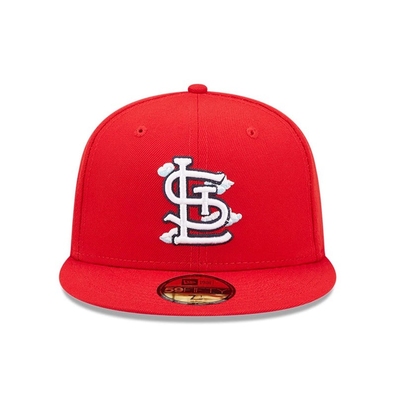 59fifty New Era St. Louis Cardinals Comic Cloud Fitted Gorras Rojos | TU2763498