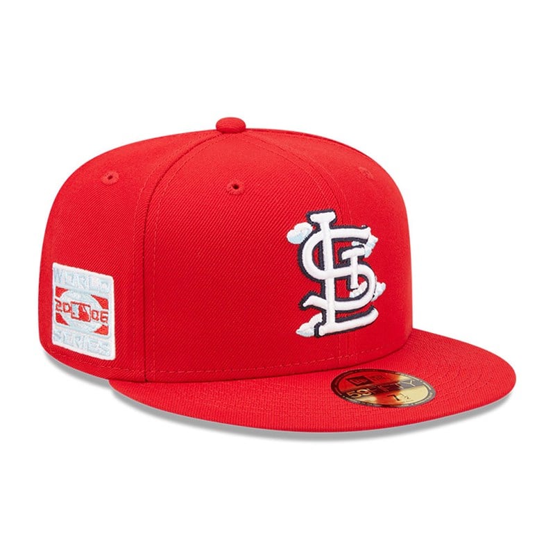 59fifty New Era St. Louis Cardinals Comic Cloud Fitted Gorras Rojos | TU2763498