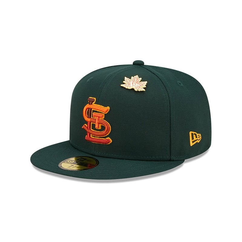 59fifty New Era St. Louis Cardinals Leafy Fitted Gorras Verdes | DR1639402