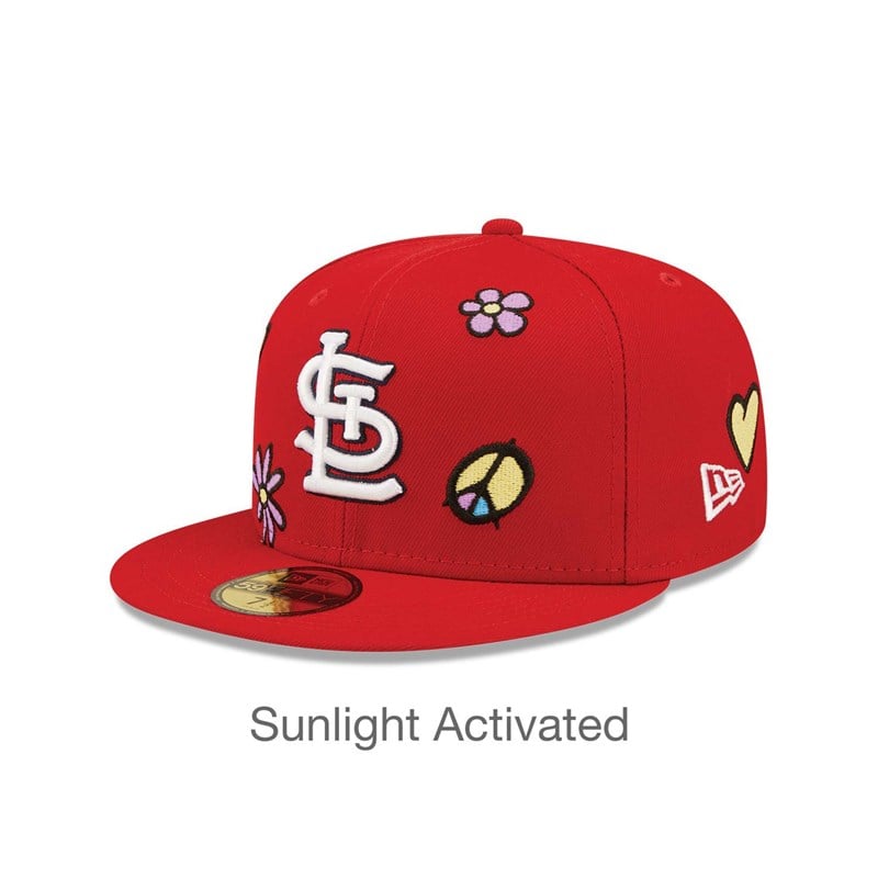 59fifty New Era St. Louis Cardinals MLB Sunlight Pop Gorras Rojos | XH0193725