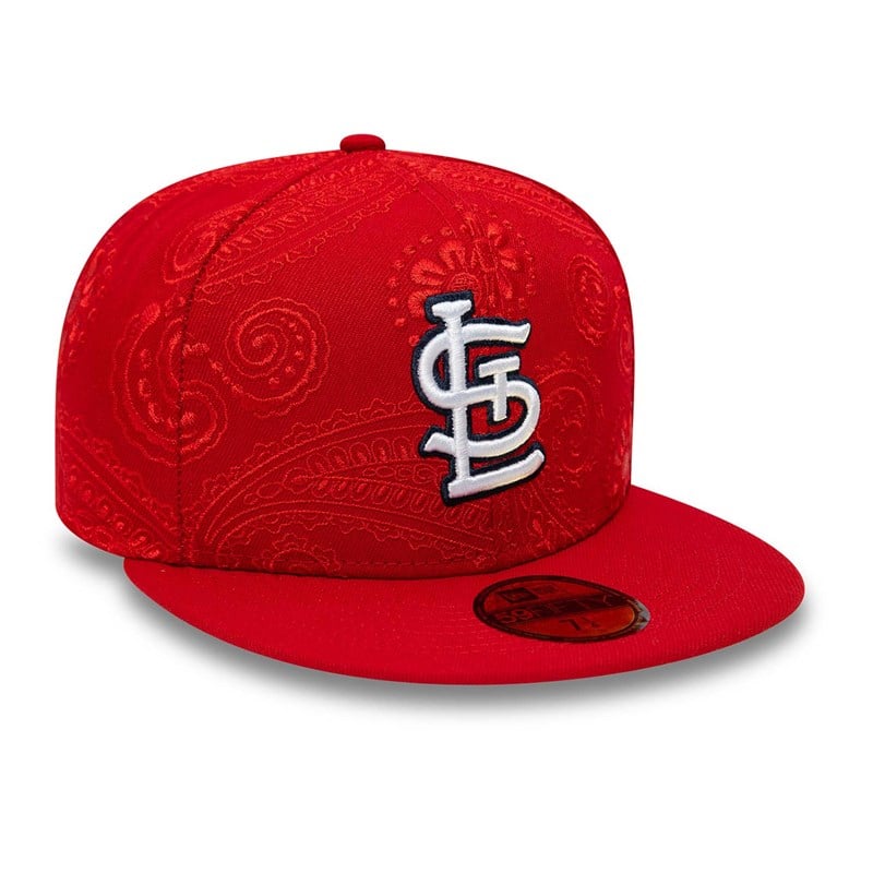 59fifty New Era St. Louis Cardinals MLB Swirl Fitted Gorras Rojos | ZW7932804