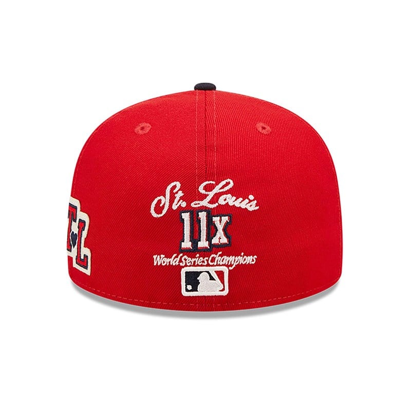 59fifty New Era St Louis Cardinals Ne Letterman Fitted Gorras Rojos | LO8167243