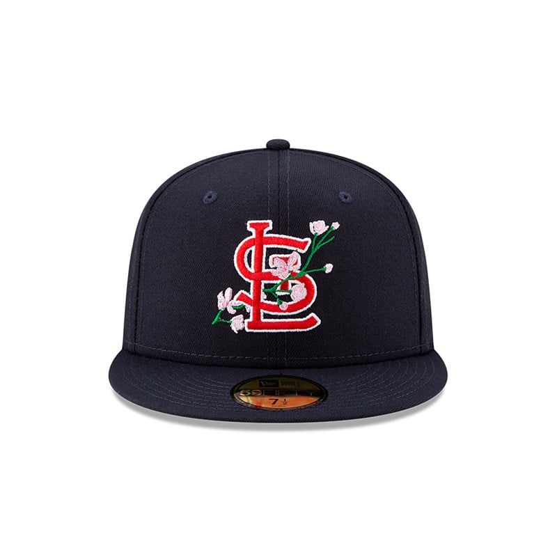 59fifty New Era St. Louis Cardinals Side Patch Bloom Fitted Gorras Azules | XV4630715