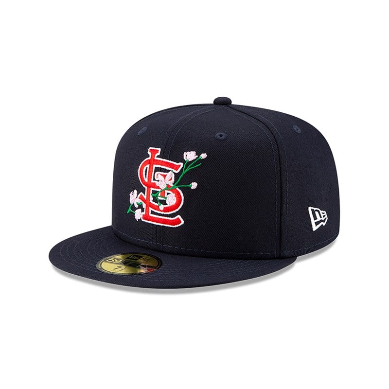 59fifty New Era St. Louis Cardinals Side Patch Bloom Fitted Gorras Azules | XV4630715