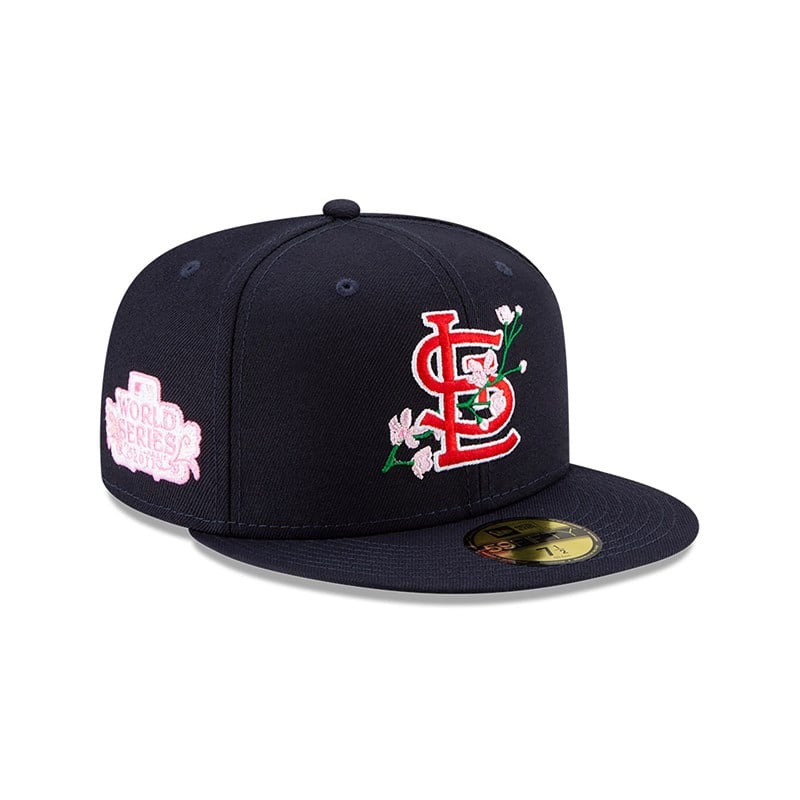 59fifty New Era St. Louis Cardinals Side Patch Bloom Fitted Gorras Azules | XV4630715