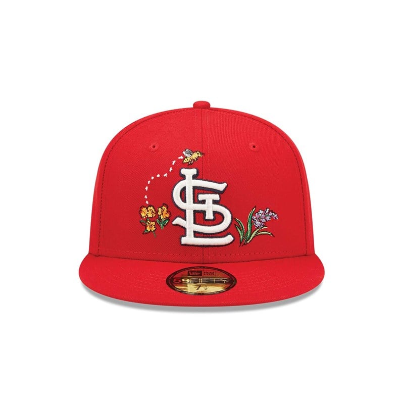 59fifty New Era St. Louis Cardinals Watercolour Floral Gorras Rojos | HF7482369