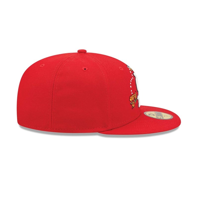 59fifty New Era St. Louis Cardinals Watercolour Floral Gorras Rojos | HF7482369