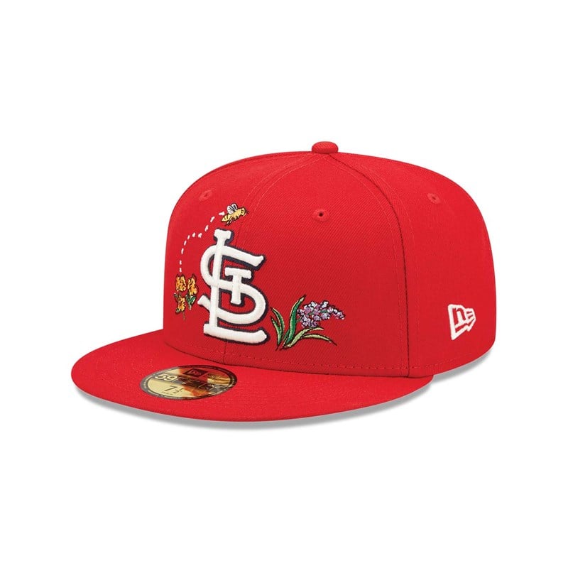 59fifty New Era St. Louis Cardinals Watercolour Floral Gorras Rojos | HF7482369