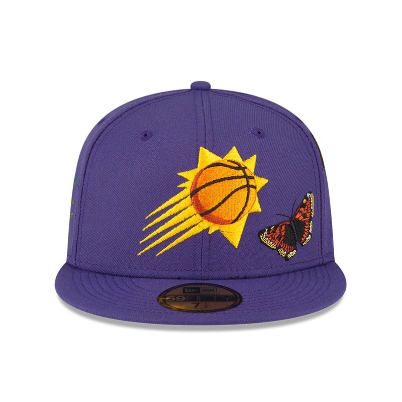 59fifty New Era Suns Felt X NBA Fitted Gorras Morados | WZ3958461