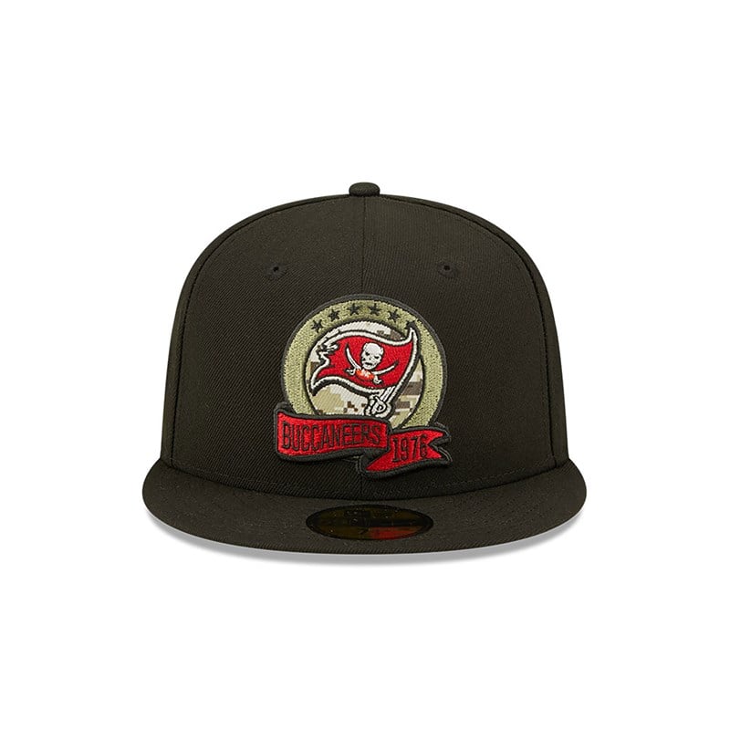 59fifty New Era Tampa Bay Buccaneers NFL Salute To Service Fitted Gorras Negros | KX8613475