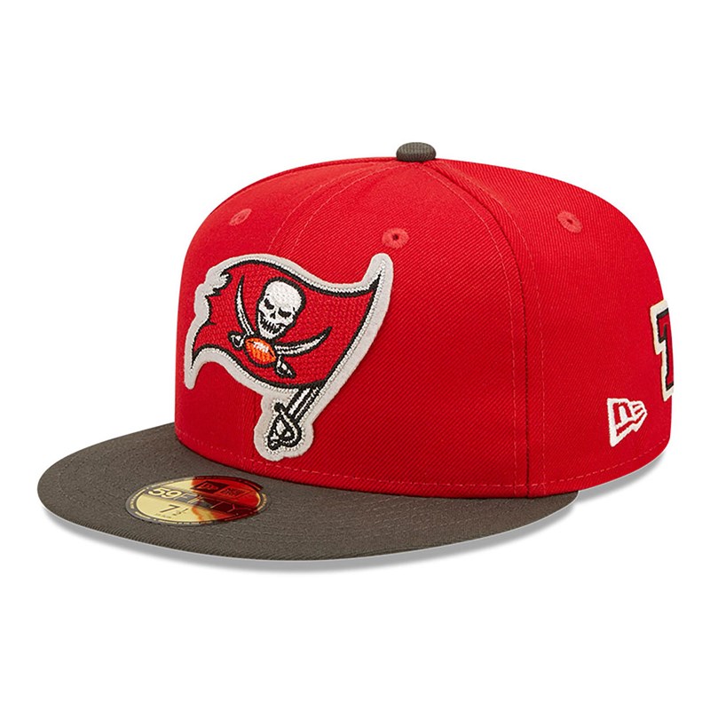 59fifty New Era Tampa Bay Buccaneers Ne Letterman Fitted Gorras Rojos | ZH2081593