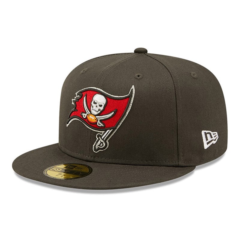 59fifty New Era Tampa Bay Buccaneers Side Patch Fitted Gorras Grises | QC2160439