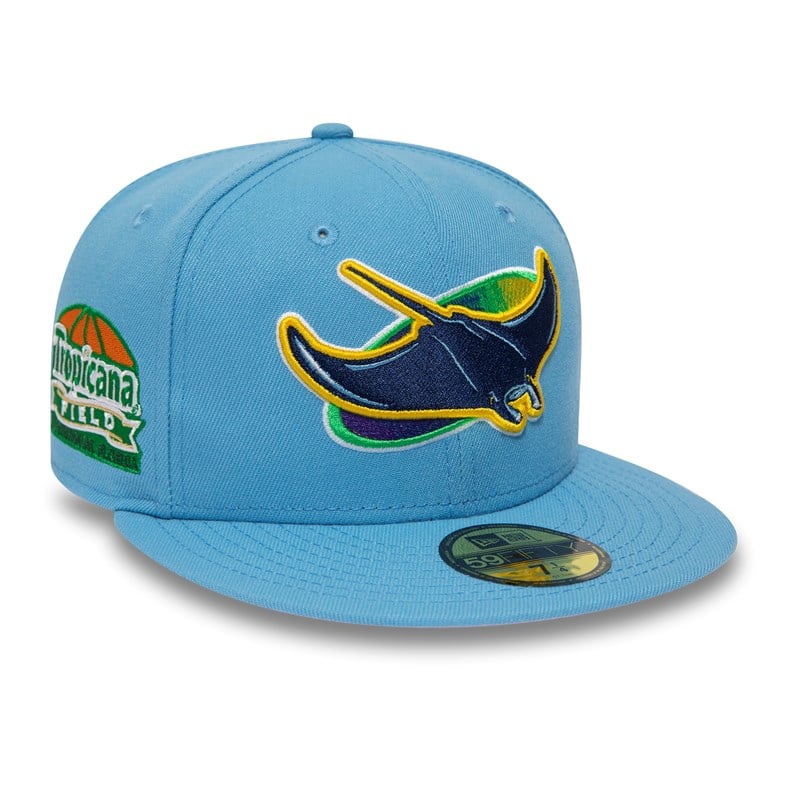 59fifty New Era Tampa Bay Rays American League Stadium Fitted Gorras Azules | UV7294306